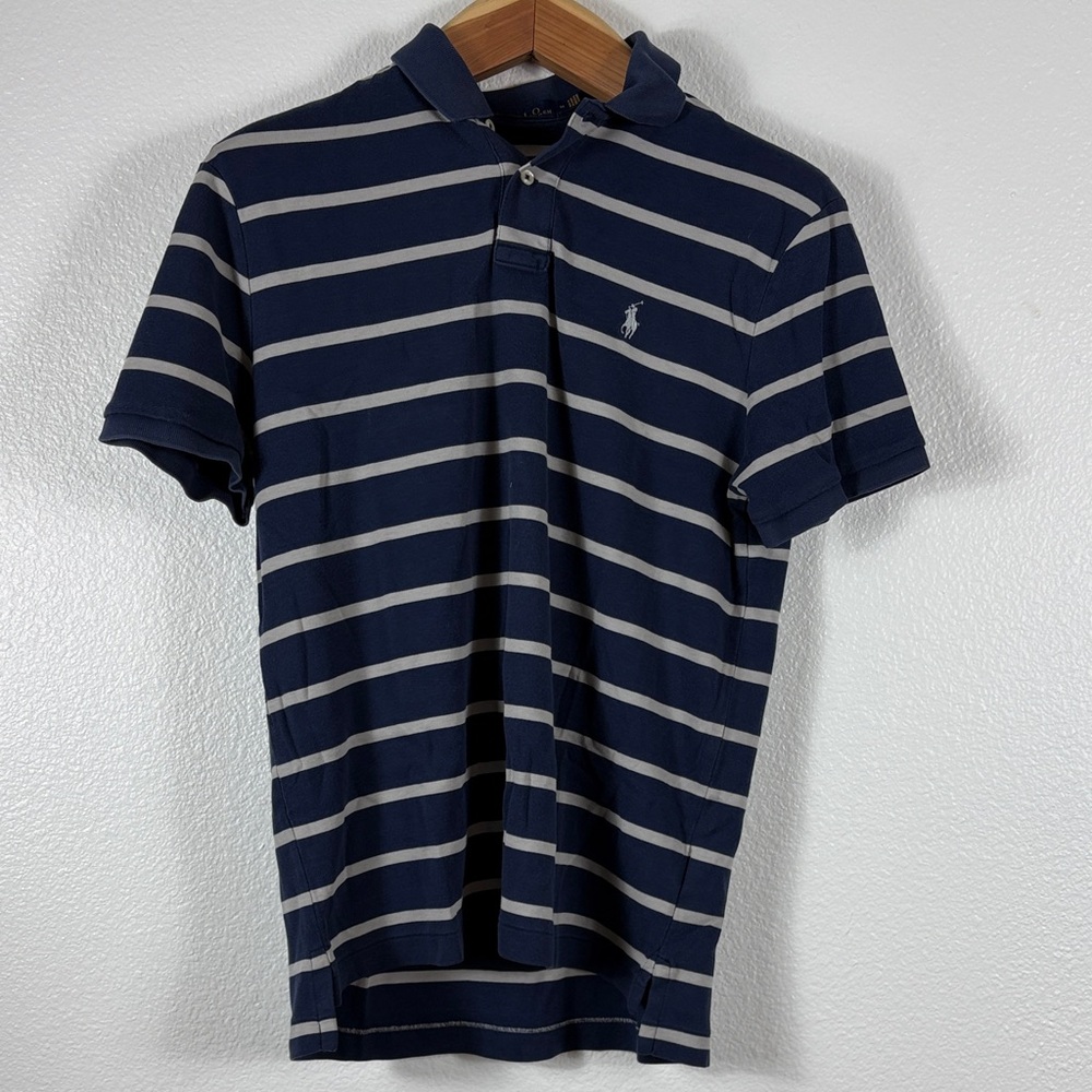 Polo by Ralph Lauren Navy and White Striped Shirt
